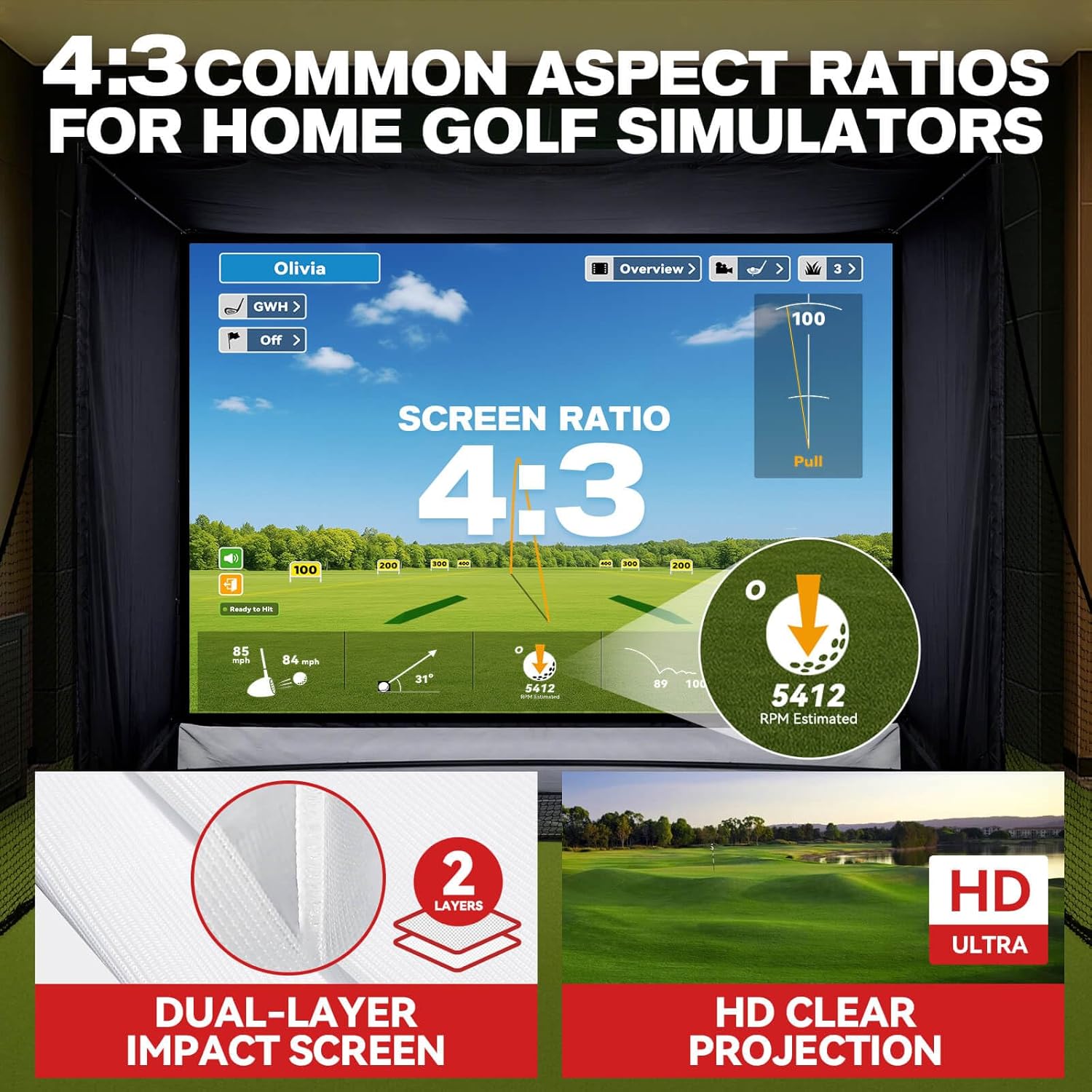 Golf Simulator Enclosure