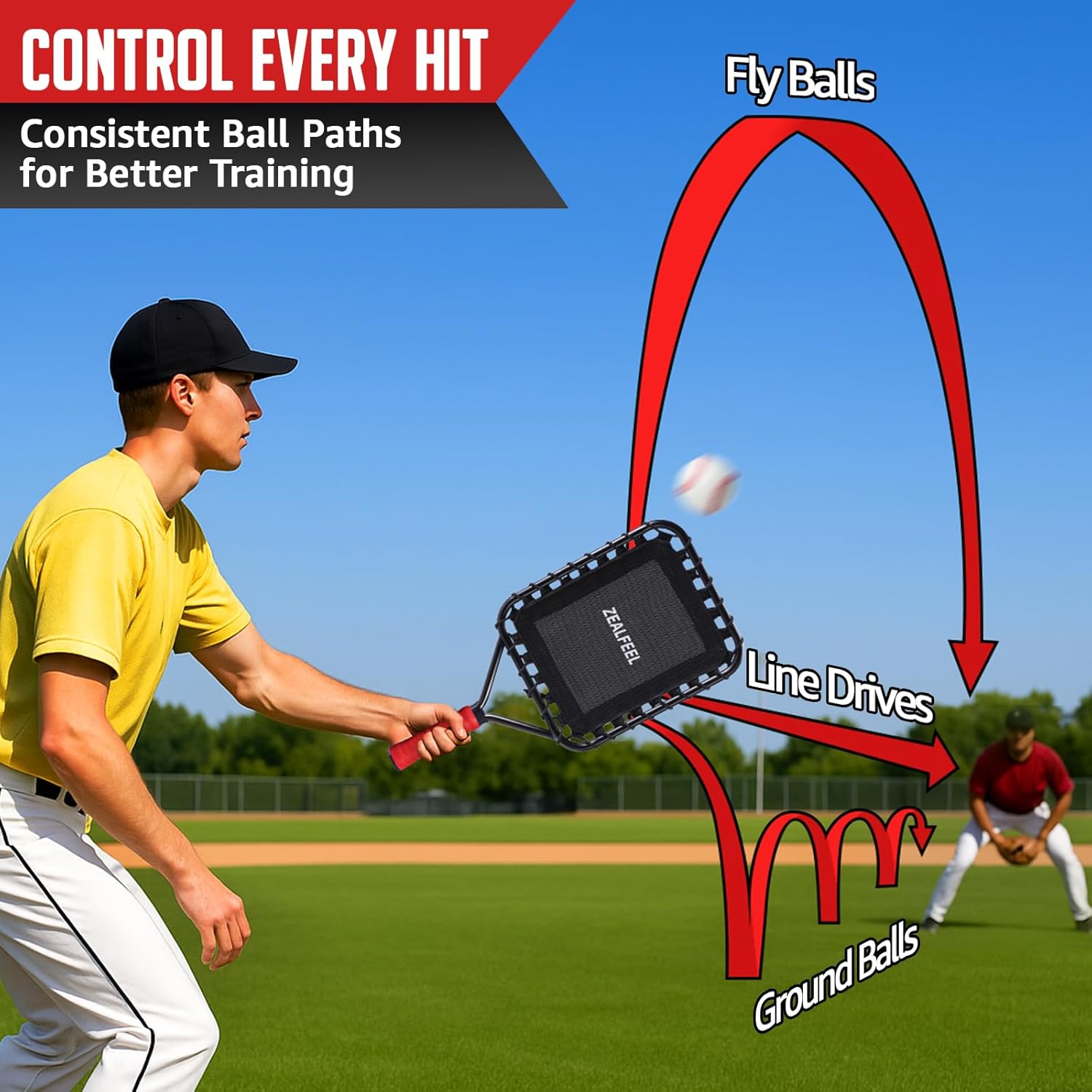 Baseball Racket for Fly Balls