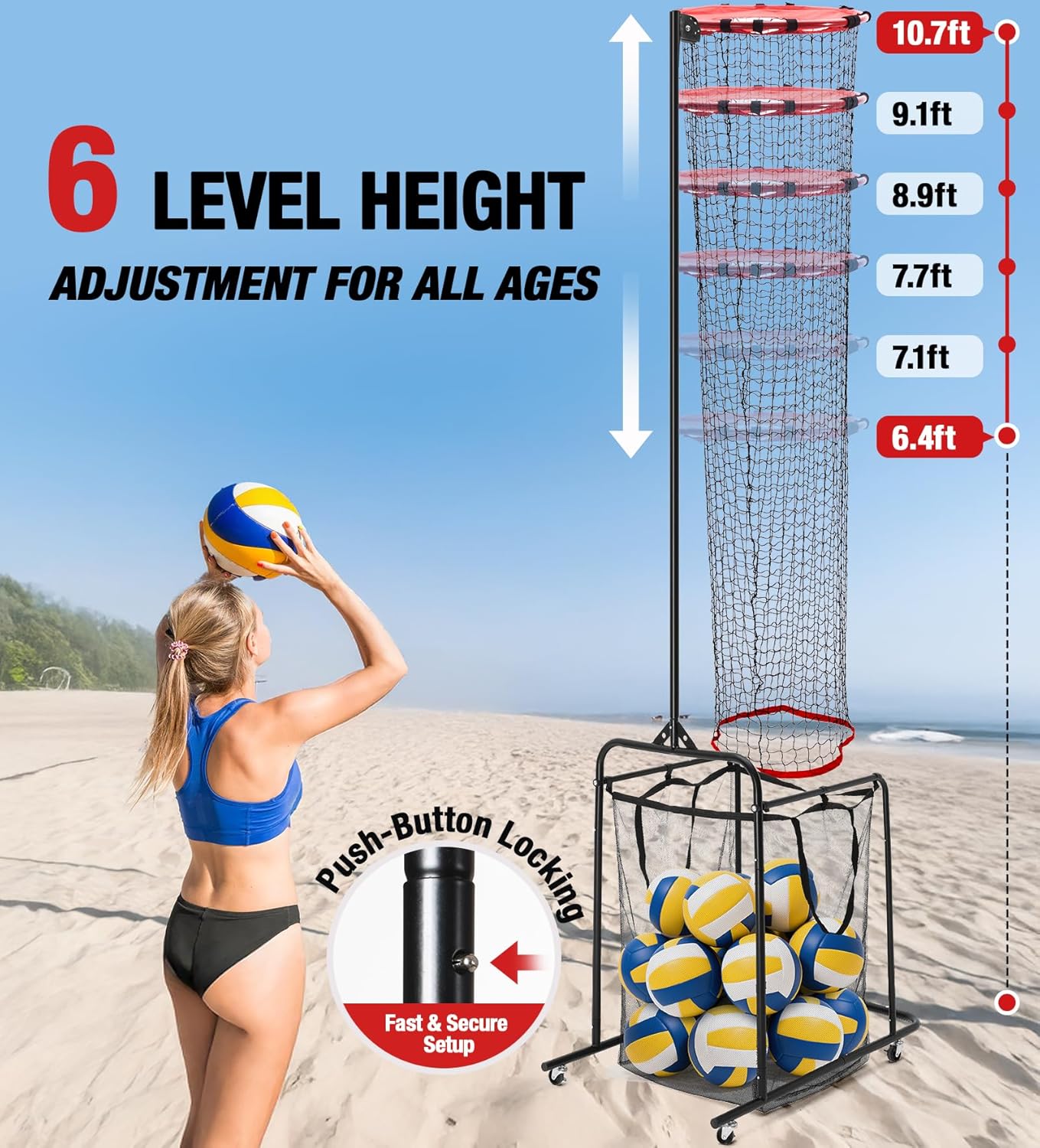 Volleyball Setter Training Net