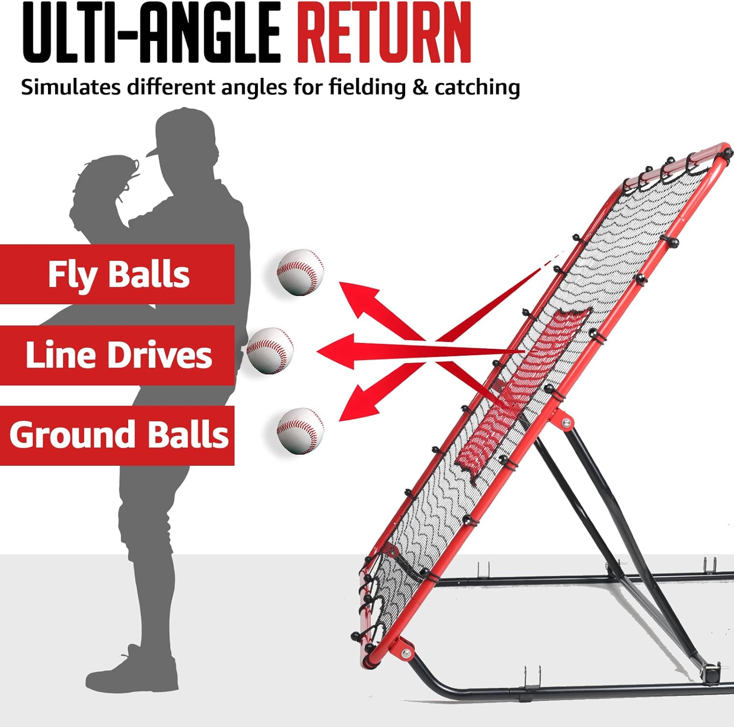 4x4.5FT Baseball Rebounder Net