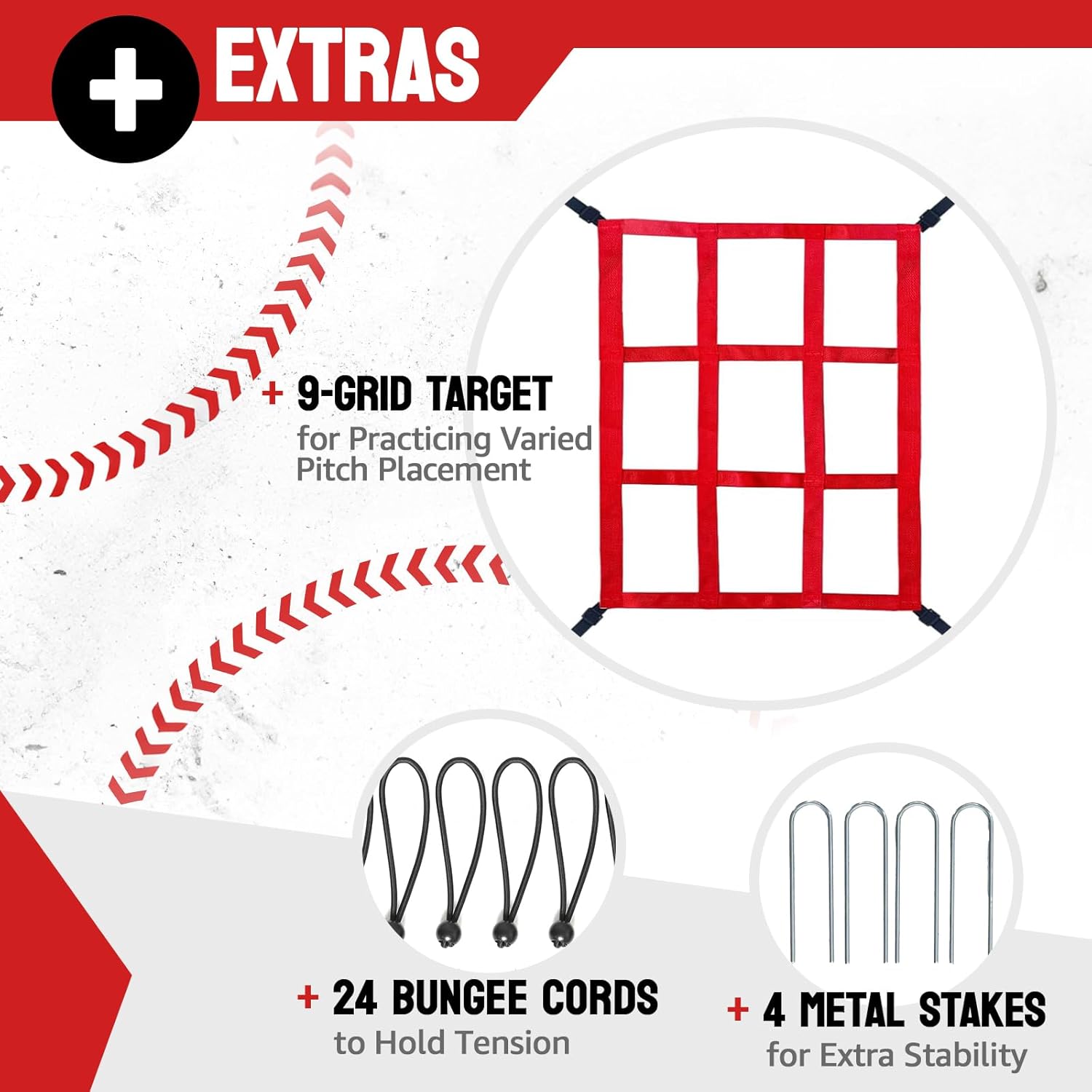 4x4.5FT Baseball Rebounder Net