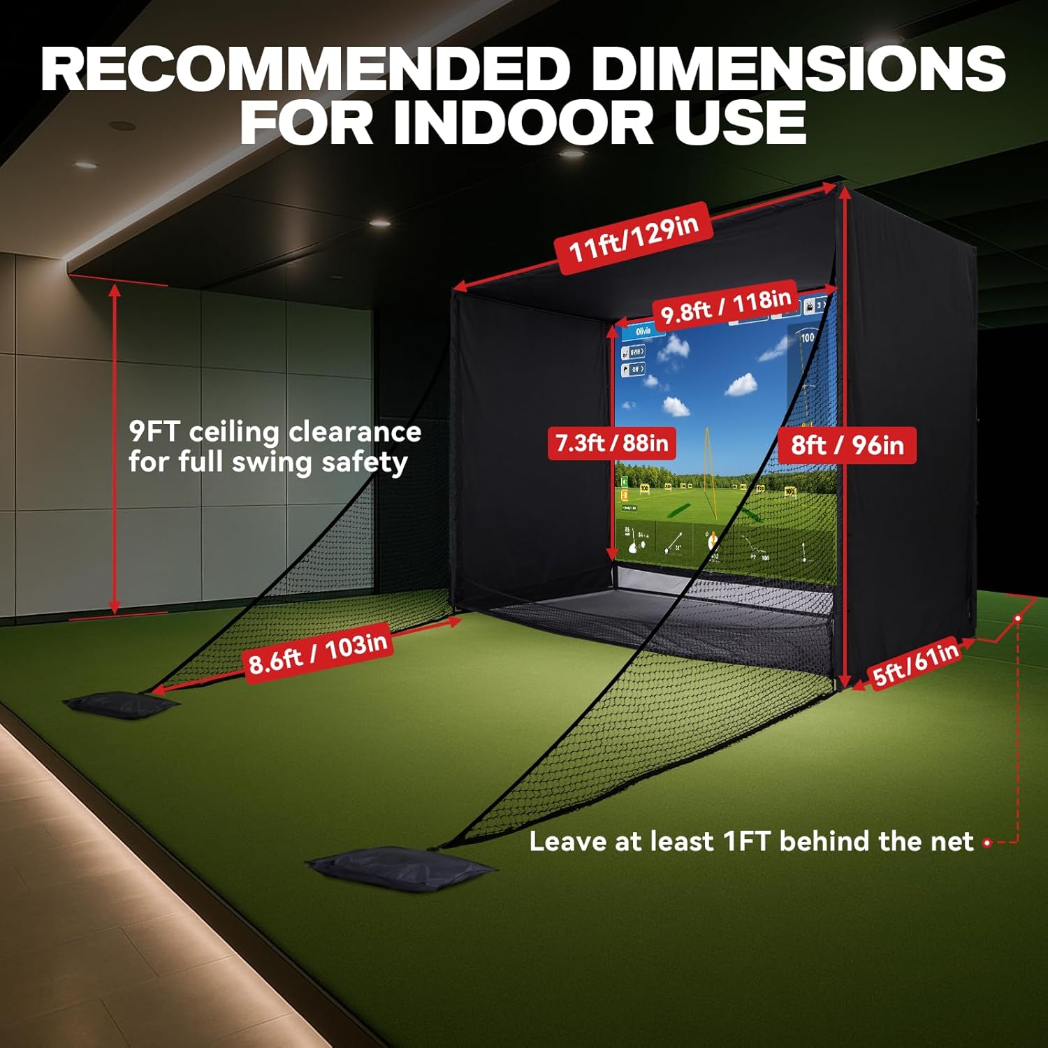 Golf Simulator Enclosure