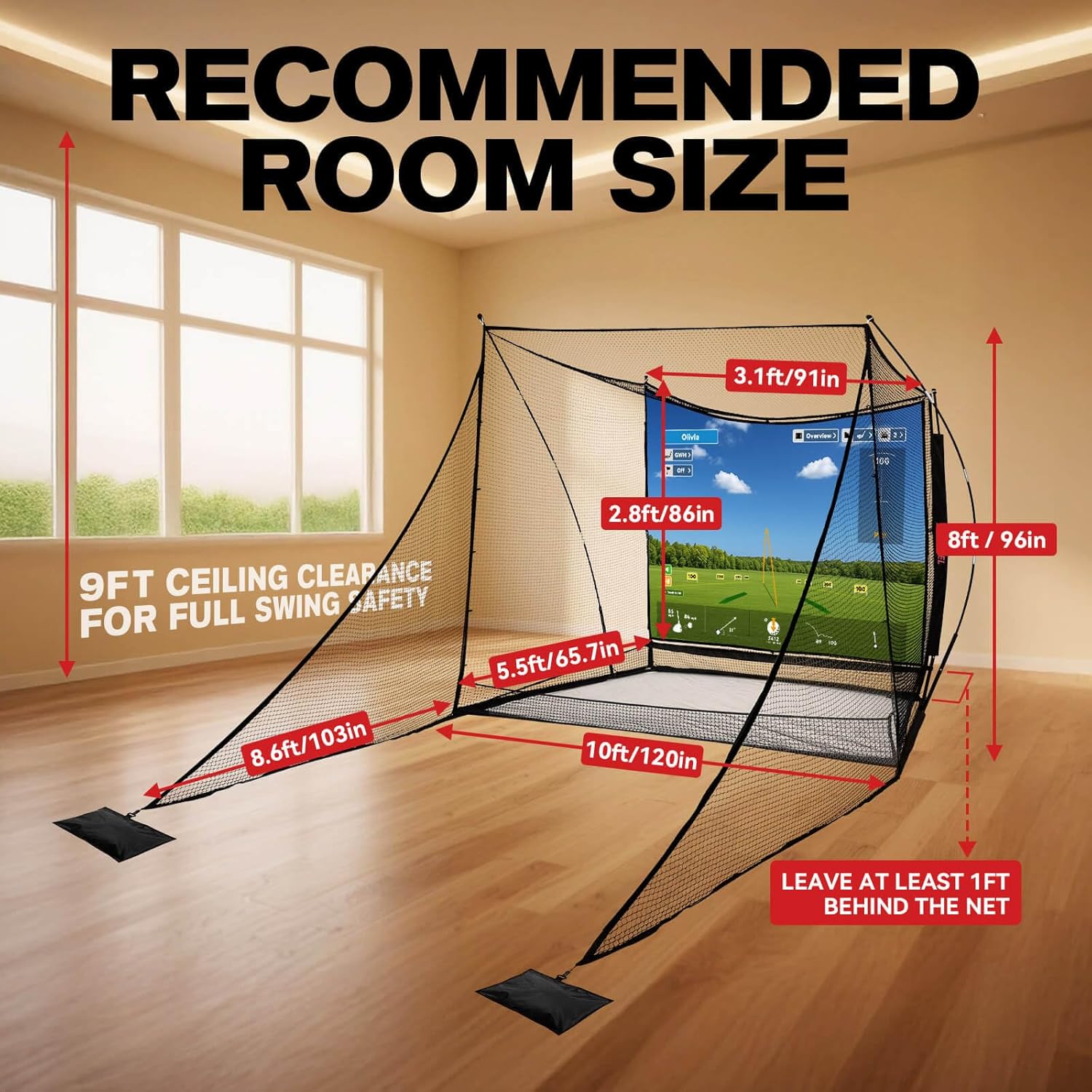 Golf Simulator Cage