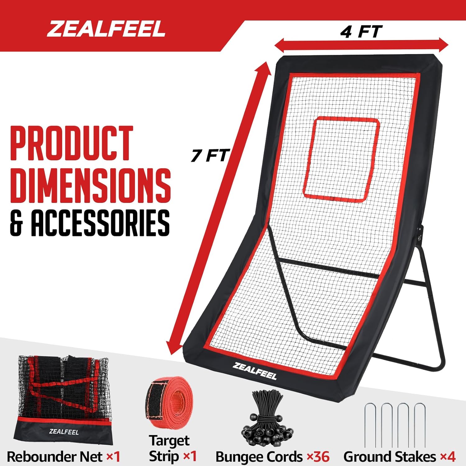 4x7ft Lacrosse Rebounder