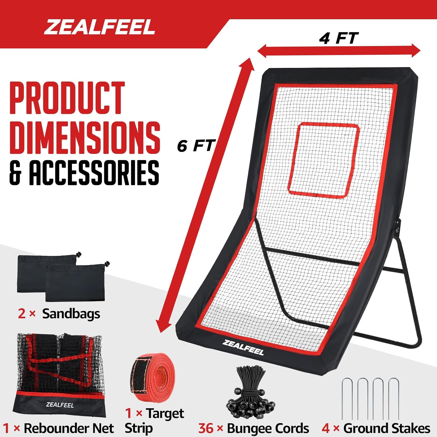 4x6FT Lacrosse Rebounder