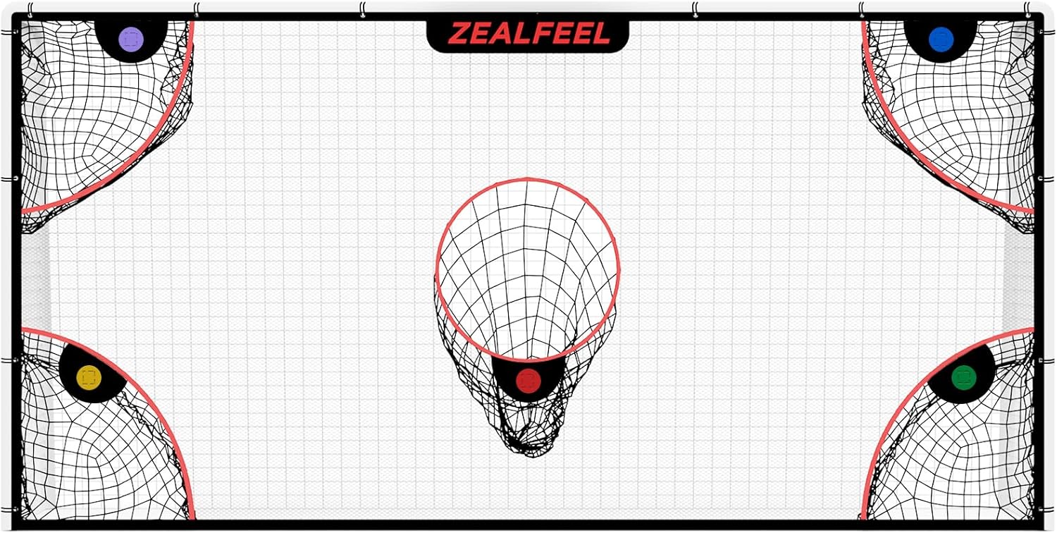 12x6ft Soccer Target Net with 5 Scoring Zones