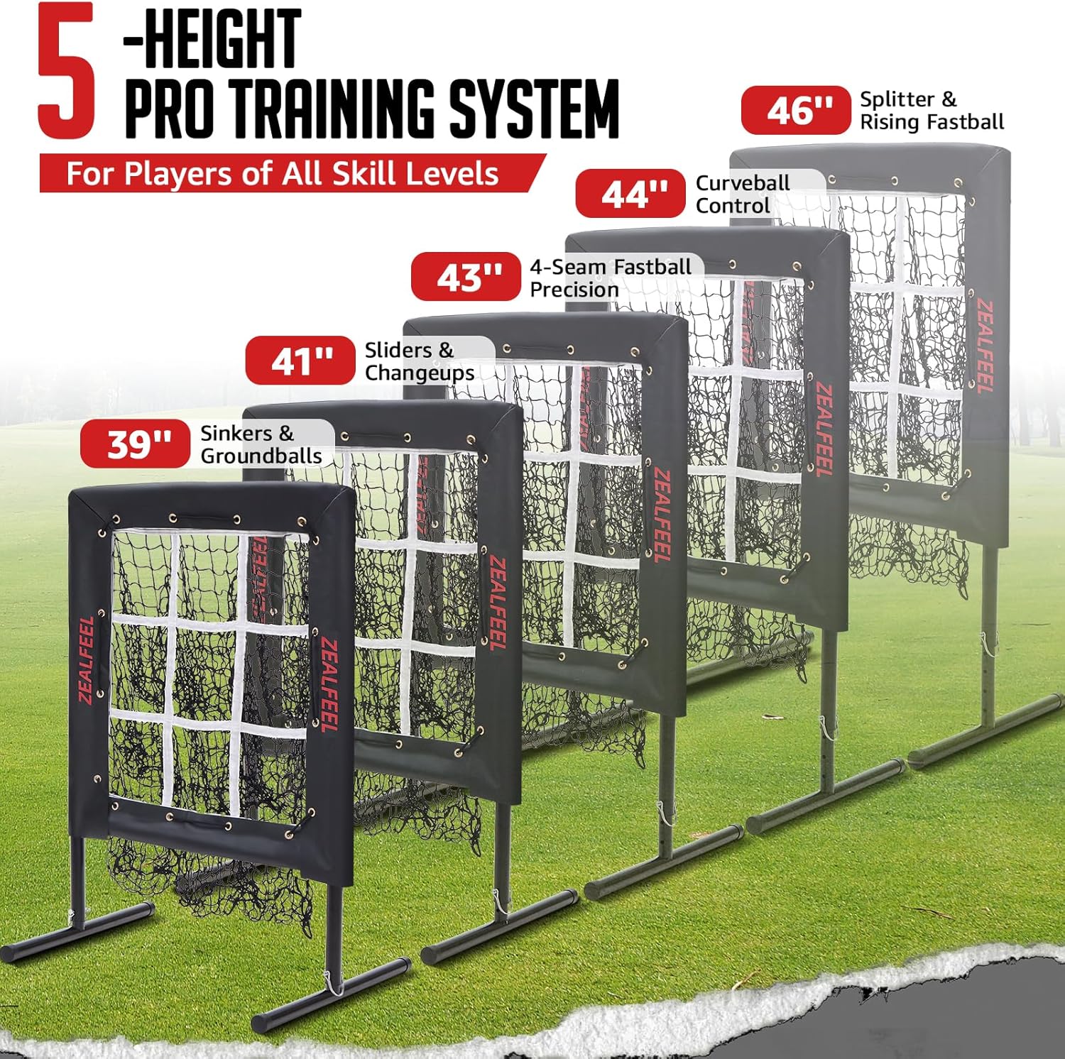 pitching net with strike zone