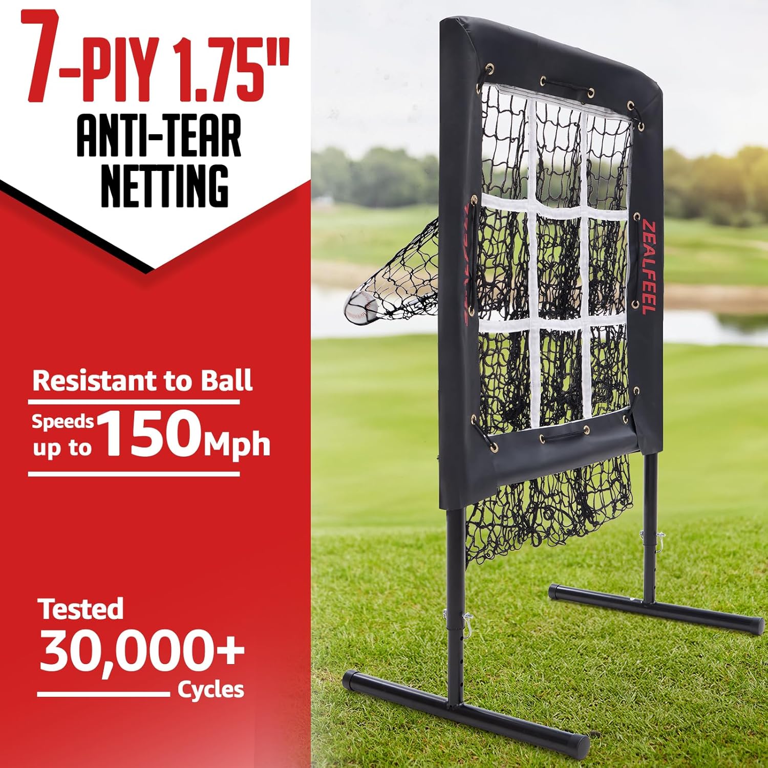 9 hole pitching net baseball