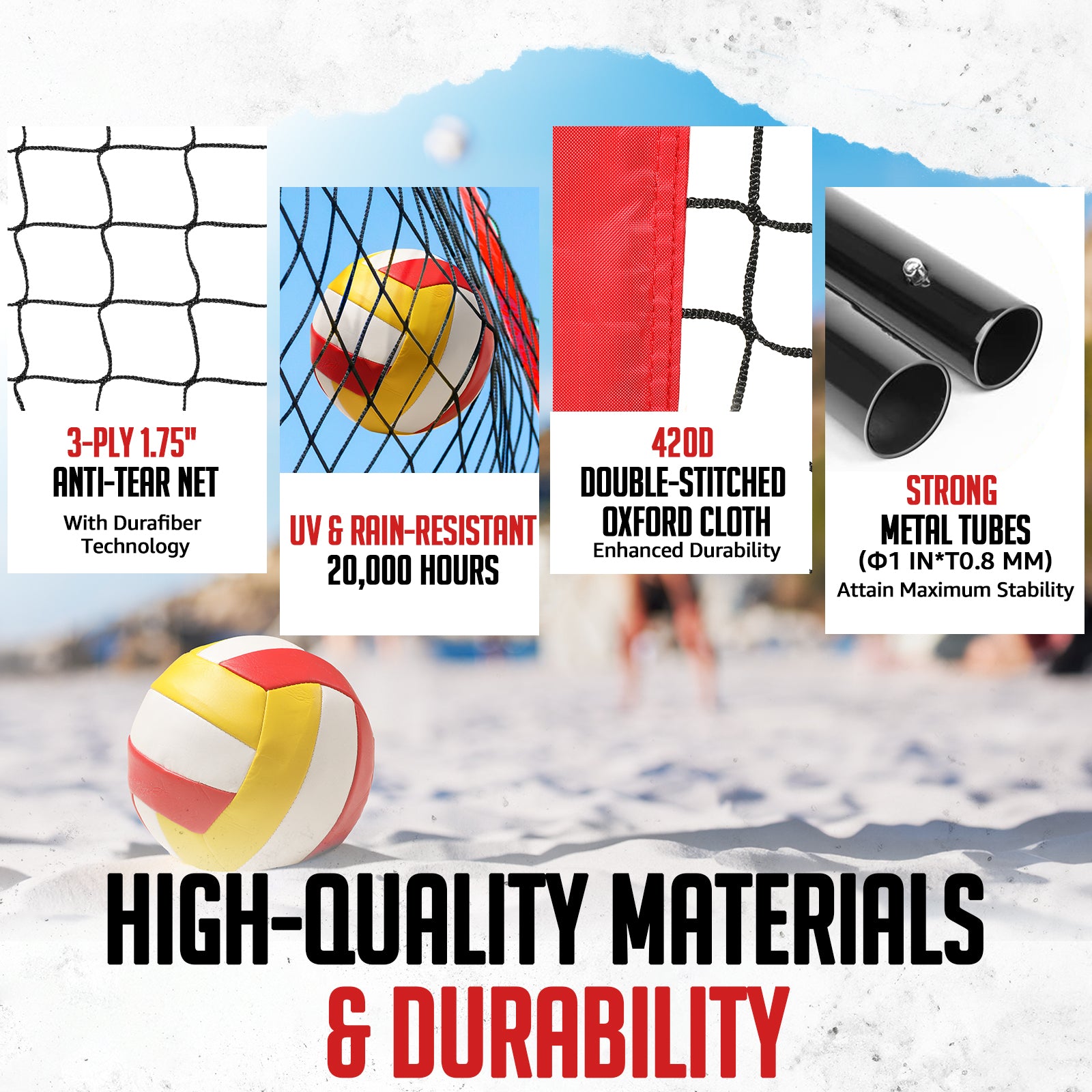portable volleyball net