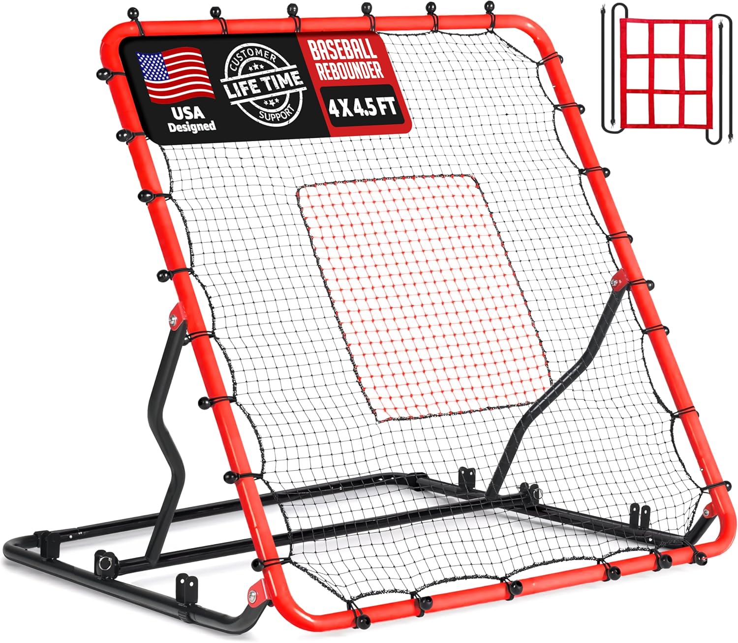 4x4.5FT Baseball Rebounder Net