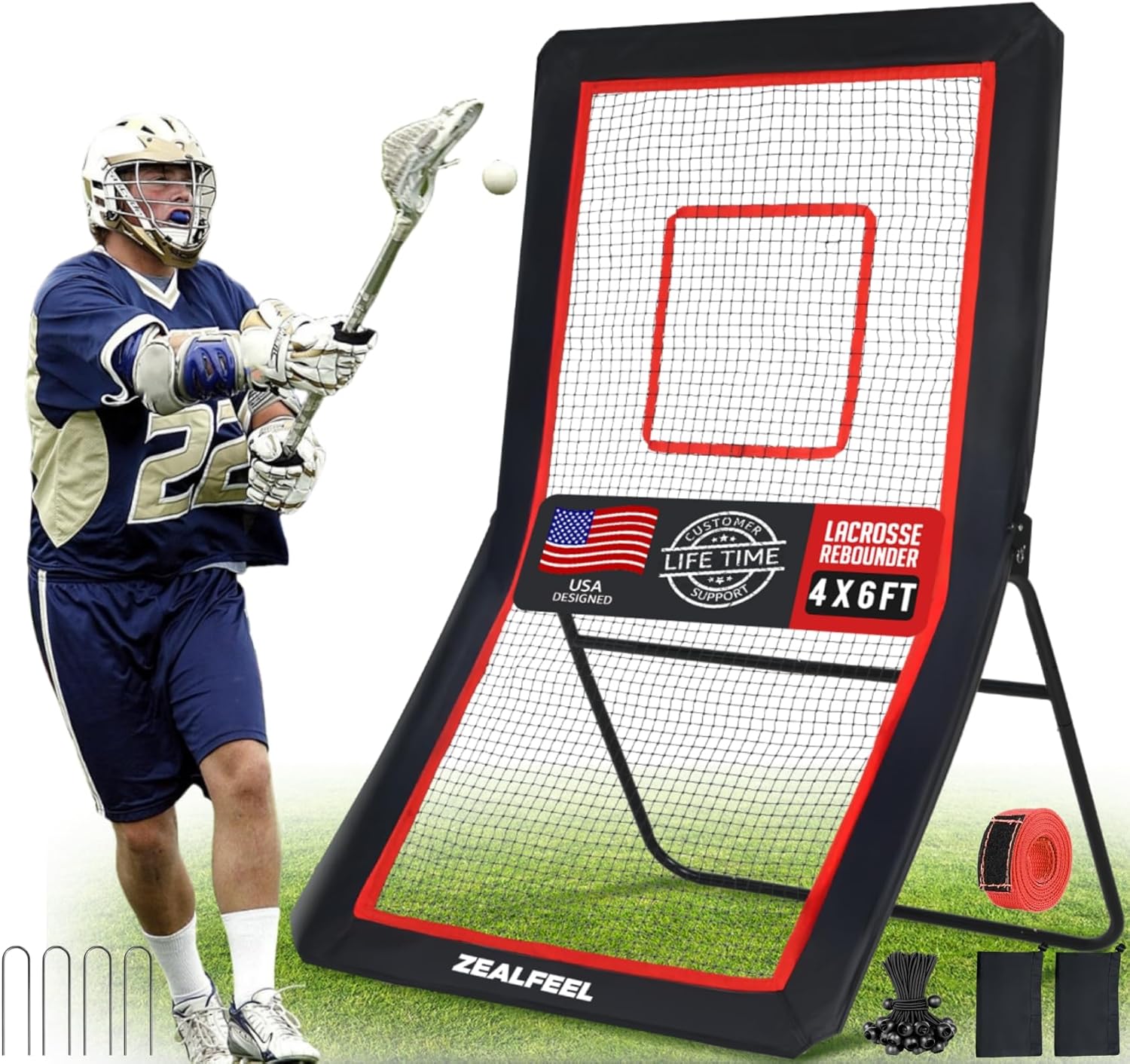 4x6FT Lacrosse Rebounder
