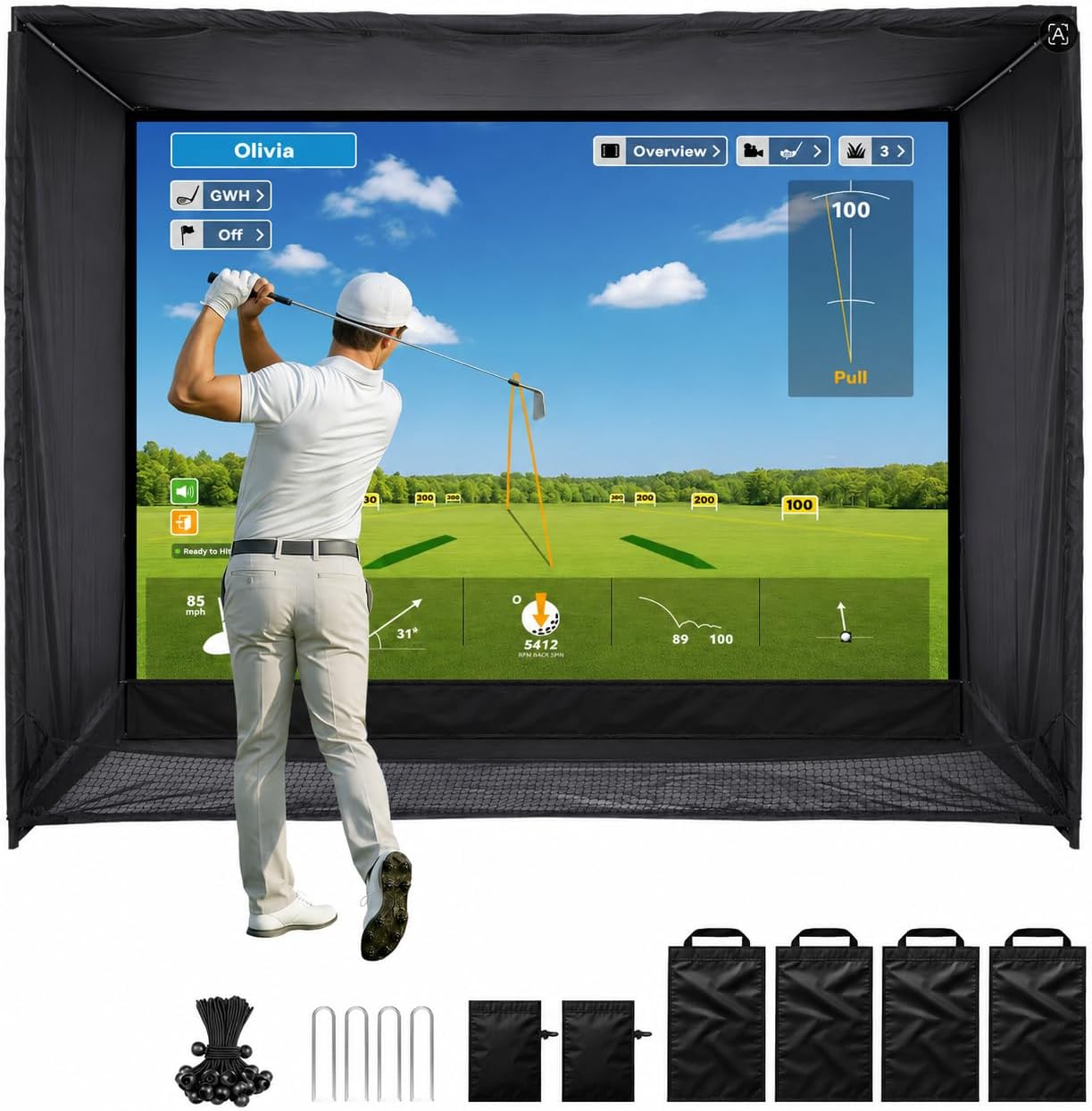 Golf Simulator Enclosure