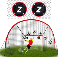 3-in-1 Soccer Goal with Backstop Net