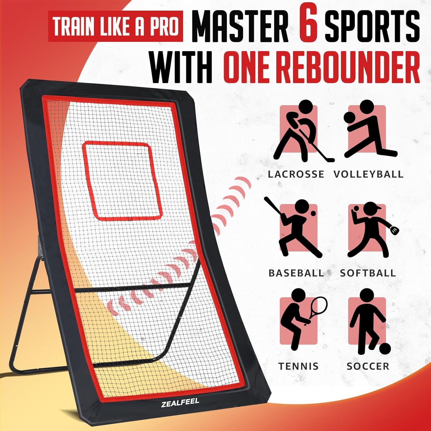 4x6FT Lacrosse Rebounder