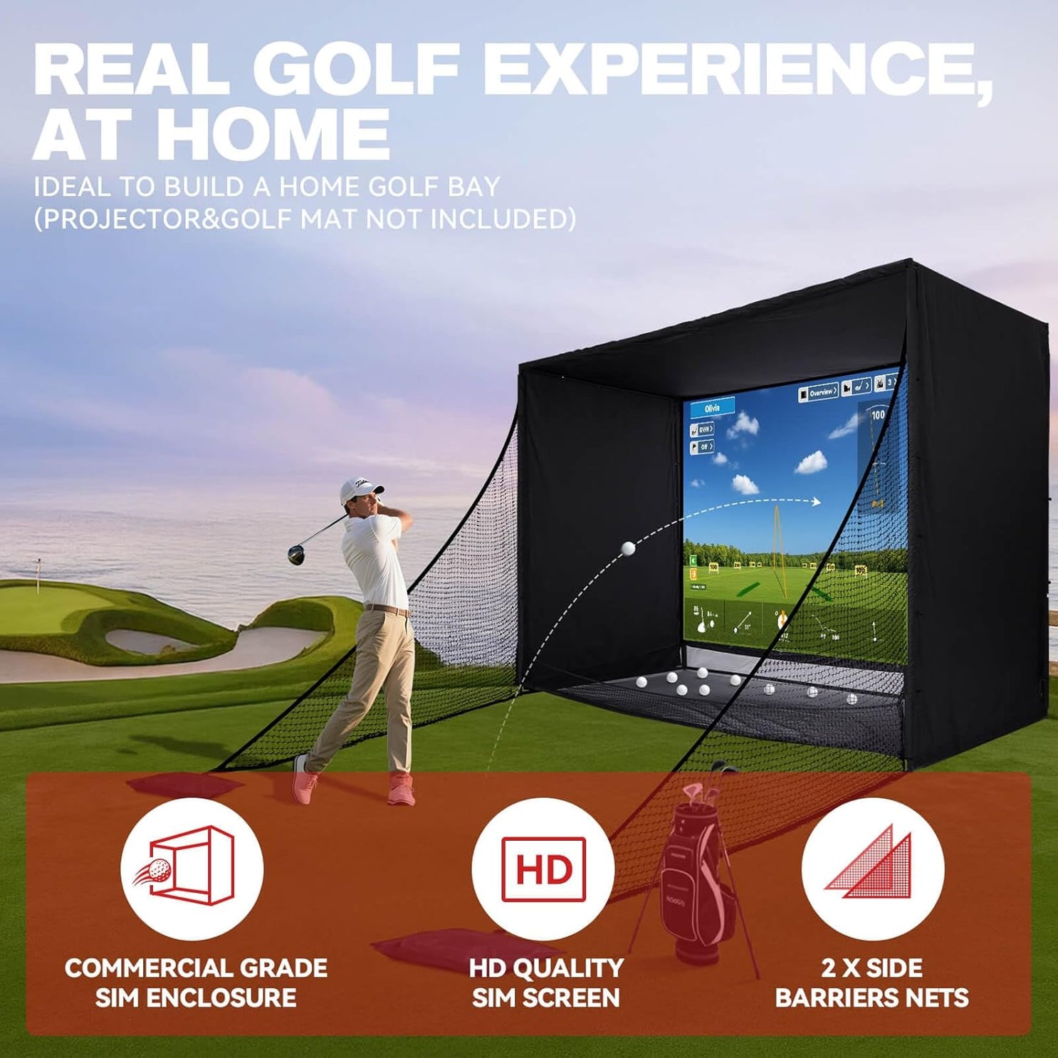 Golf Simulator Enclosure