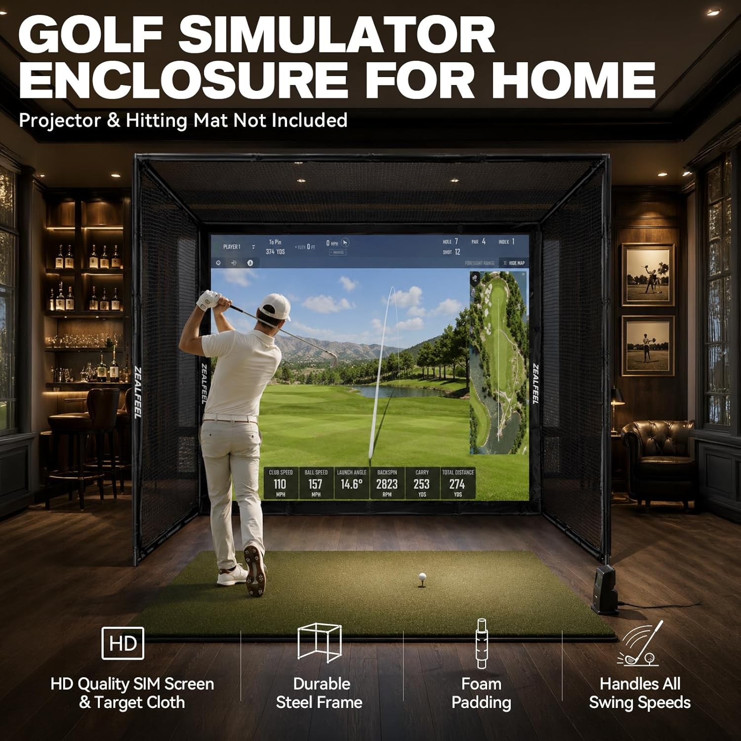 Golf Simulator Enclosure