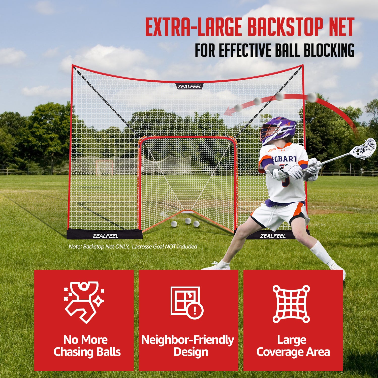 Lacrosse Backstop Net 14x10FT