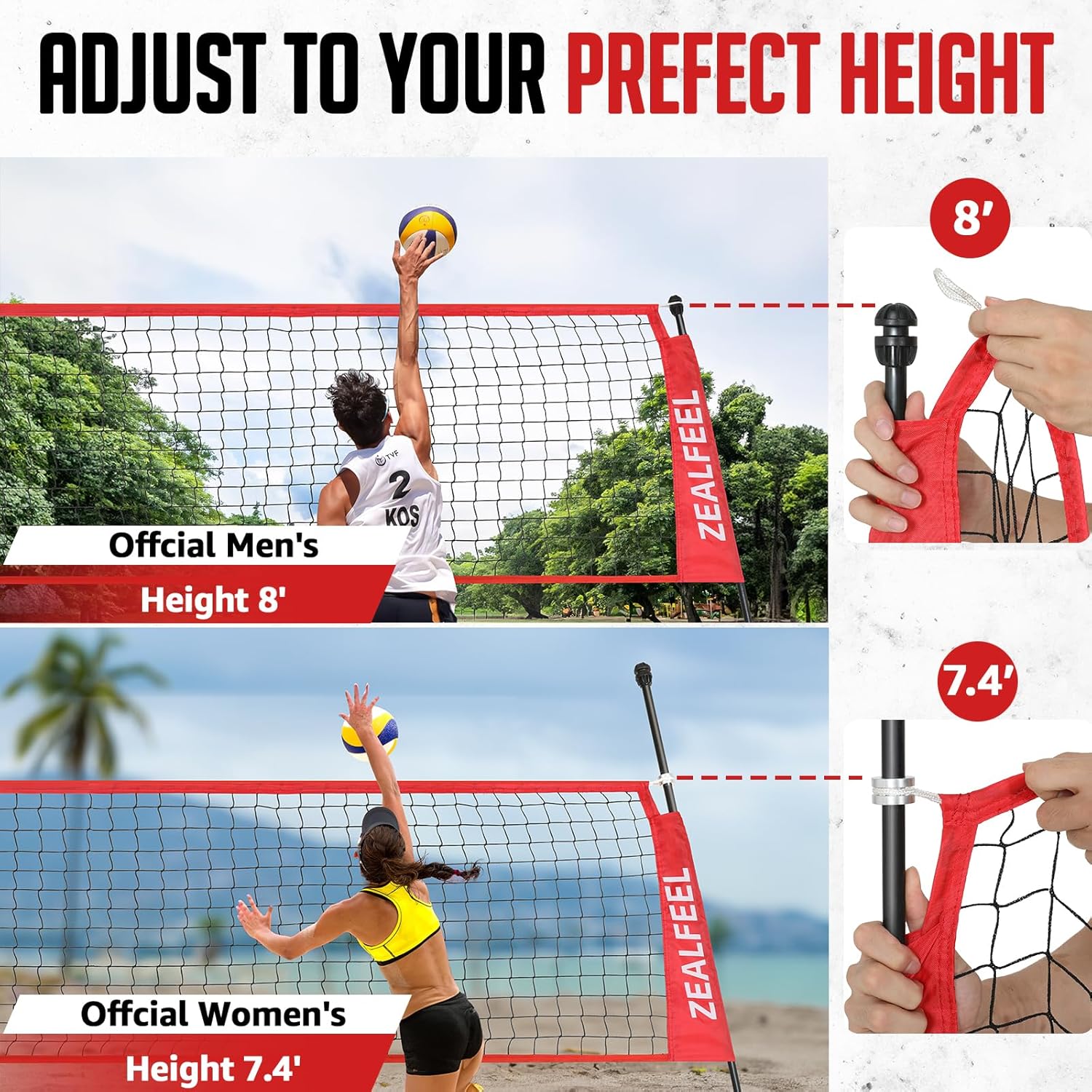 12FT Volleyball Net – ZEALFEEL