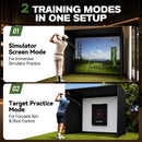 Golf Simulator Enclosure 12×9FT Golf Net