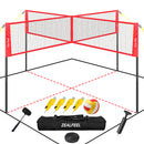 4 square volleyball game set