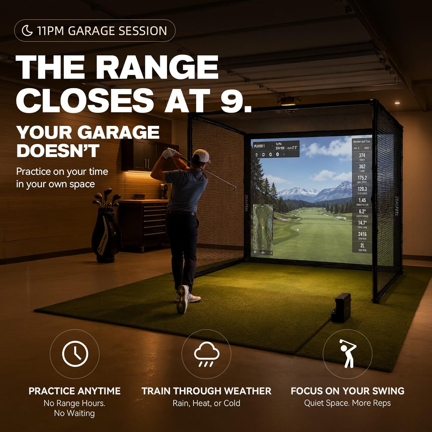 Golf Simulator Enclosure