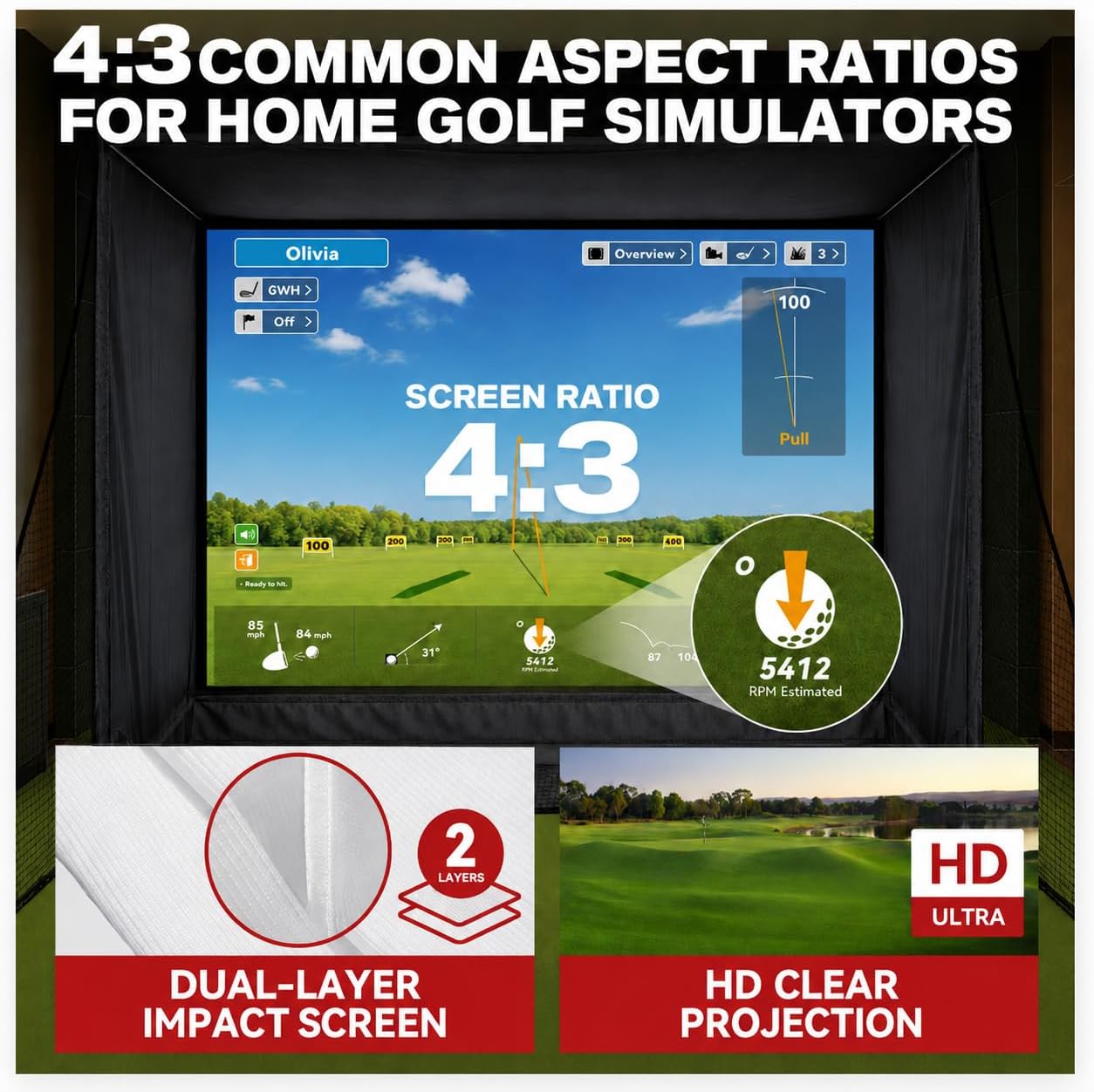 Golf Simulator Enclosure