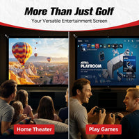 9x7ft Golf Simulator Impact Screen for Training