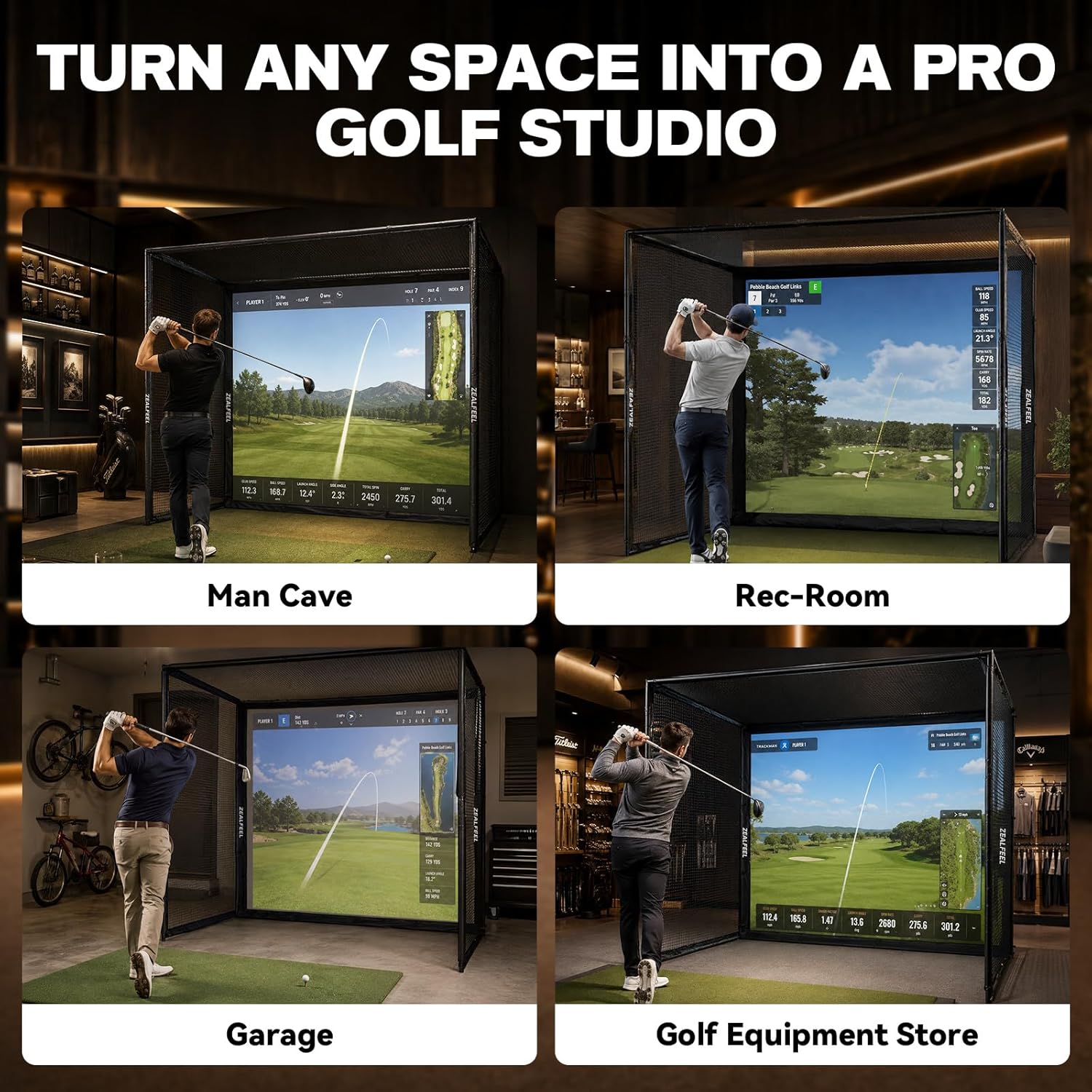 Golf Simulator Enclosure