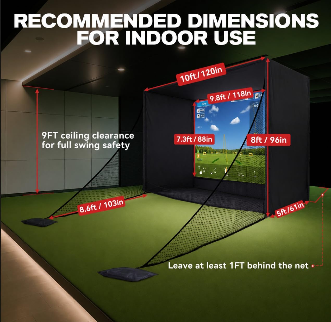 Golf Simulator Enclosure