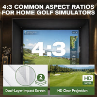 Golf Simulator Enclosure 12×9FT Golf Net