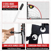 12x6ft Soccer Target Net with 5 Scoring Zones