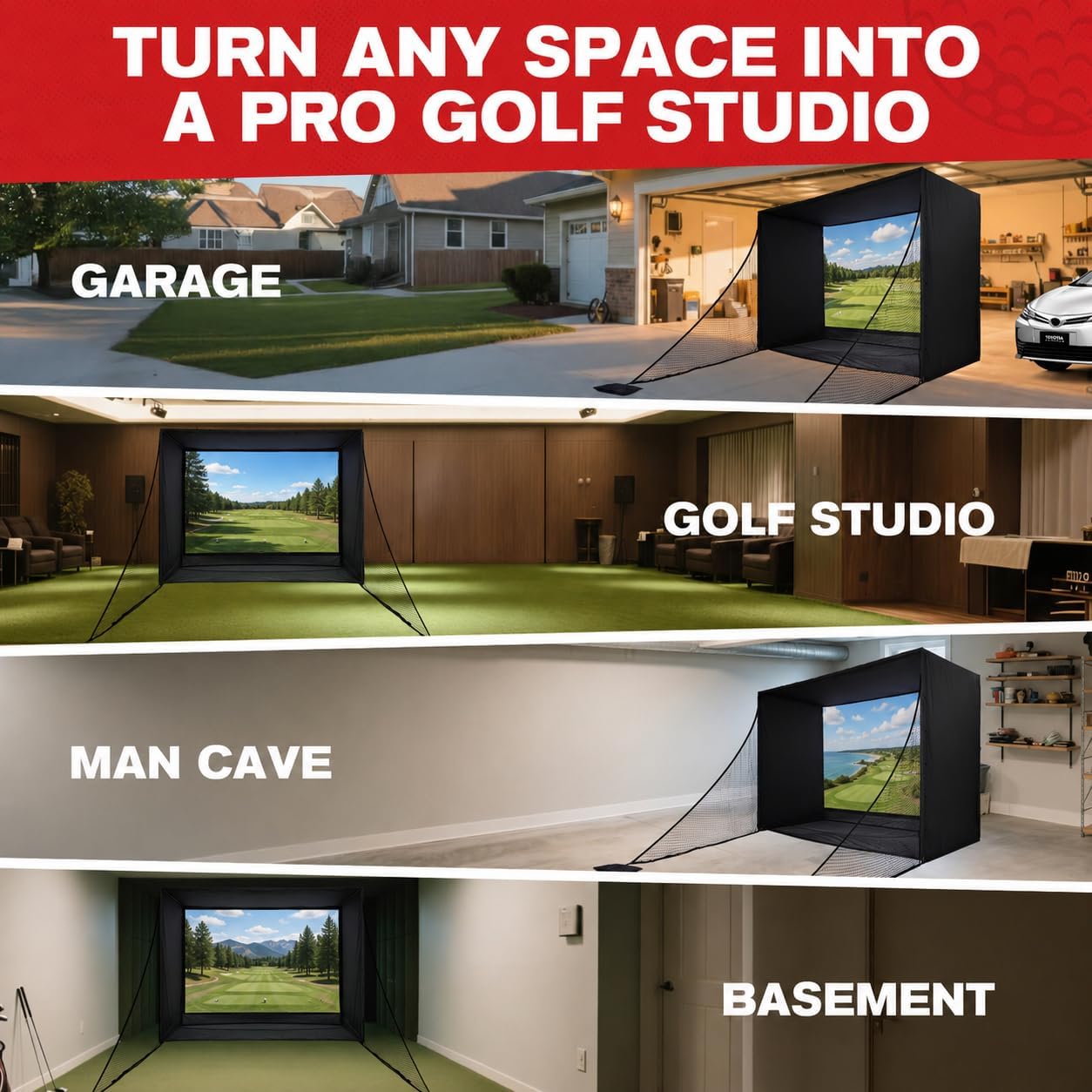 Golf Simulator Enclosure