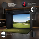 Golf Simulator Enclosure 12×9FT Golf Net