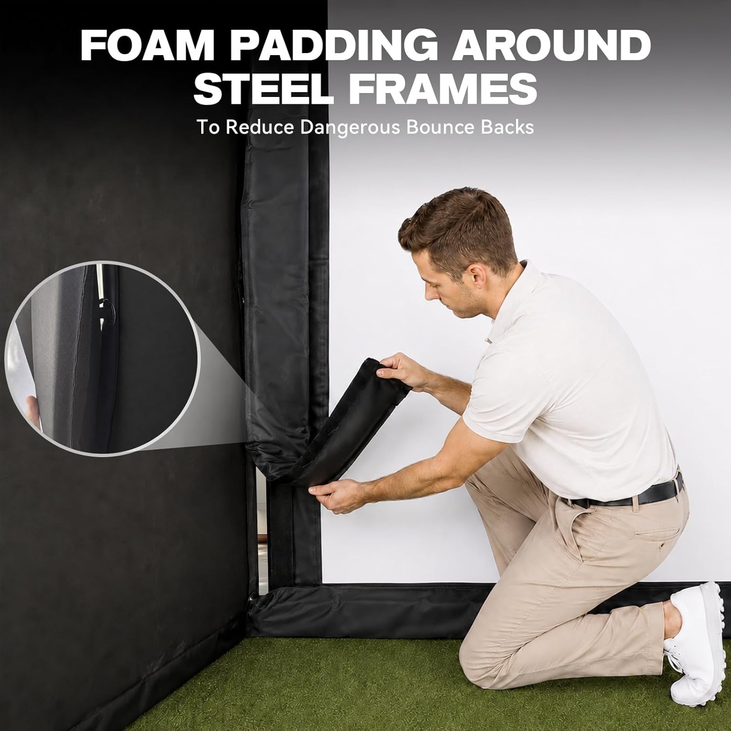 Golf Simulator Enclosure 12×9FT Golf Net
