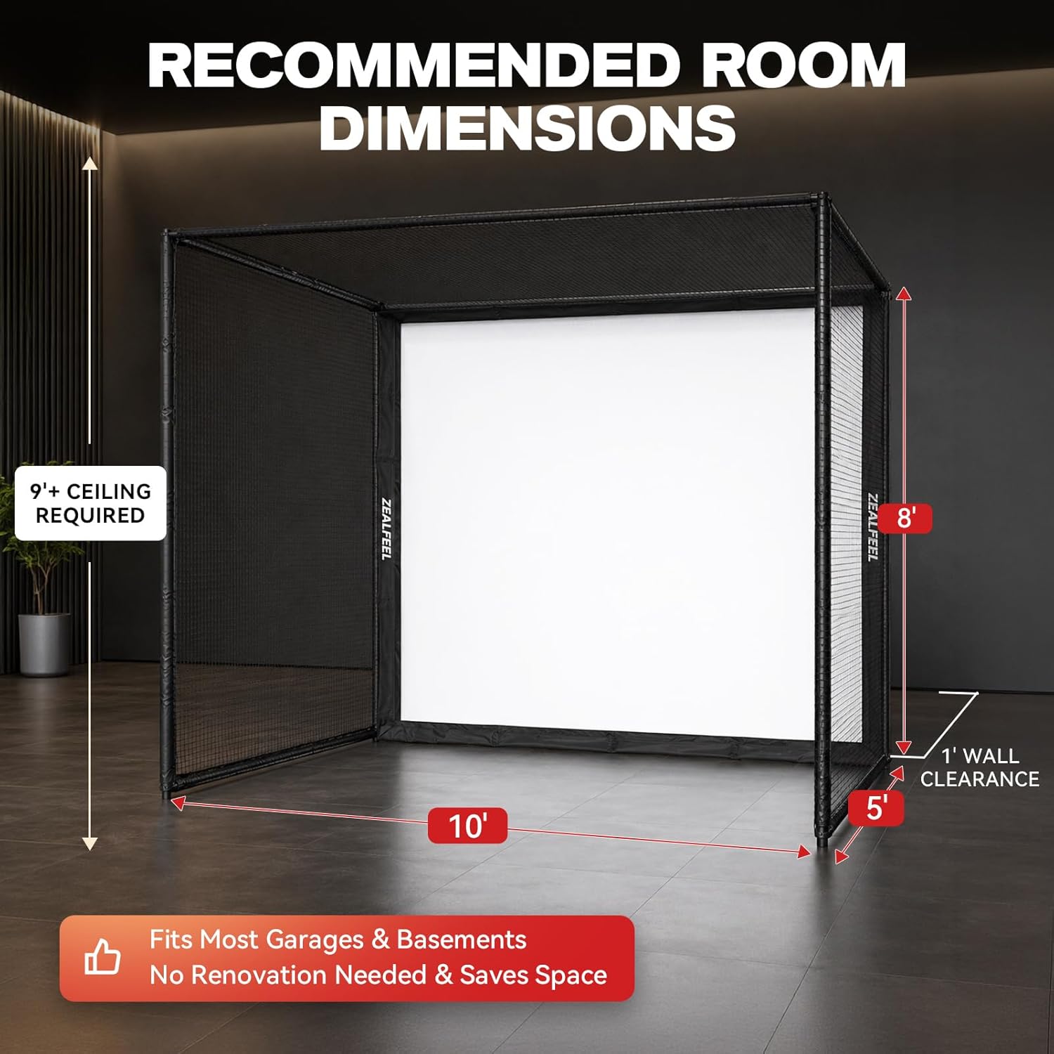 Golf Simulator Enclosure
