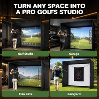 Golf Simulator Enclosure 12×9FT Golf Net