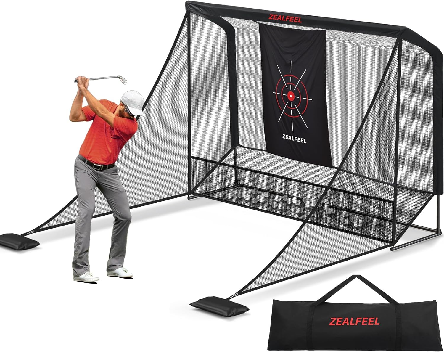 10x7FT Golf Net with Side Barriers