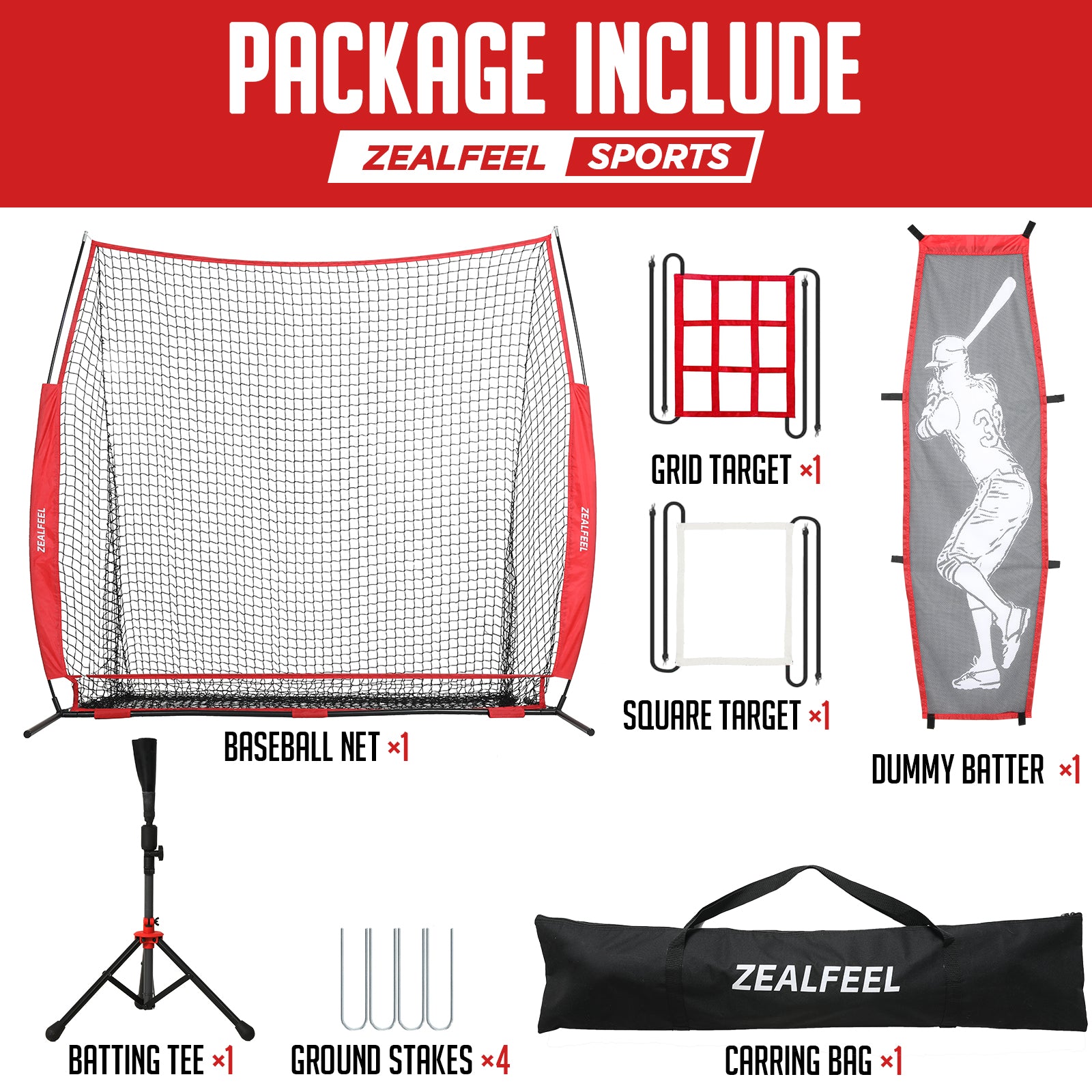 baseball net with strike zone