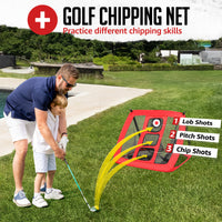 golf practice net and mat