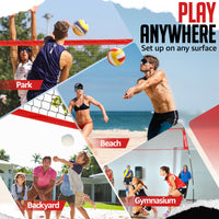 pop up volleyball net outdoor
