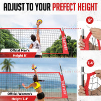 portable volleyball net outdoor